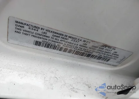 2006 Volkswagen Jetta 2.5 из США, поврежденный, VIN 3VWSG71KX6M789032